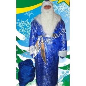 Дед Мороз синяя парча